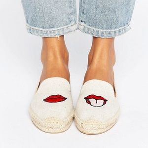 Soludos Jason Polan Lips Espadrilles